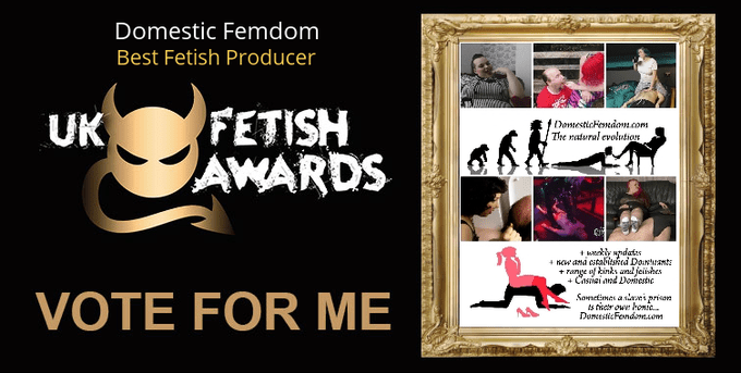 UK Fetish Awards best fetish producer domestic femdom